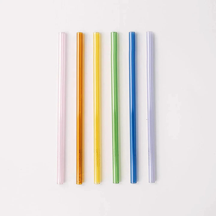Straight Glass Straw Set, 6", 8" OR 10"