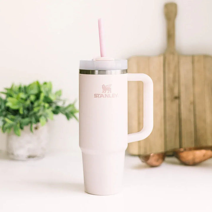 Simply Straws Tumbler 12" Glass Straw Set - Iridium