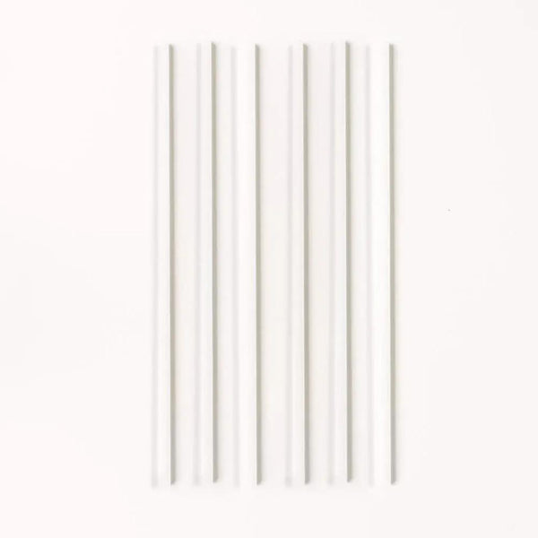 Simply Straws Tumbler 12" Glass Straw Set - Pearl