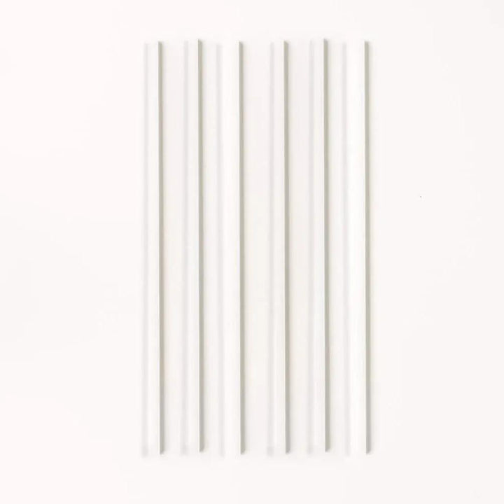 Simply Straws Tumbler 12" Glass Straw Set - Pearl