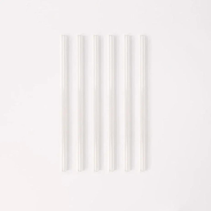 Simply Straws Wide 10" Glass Straw Set - Air