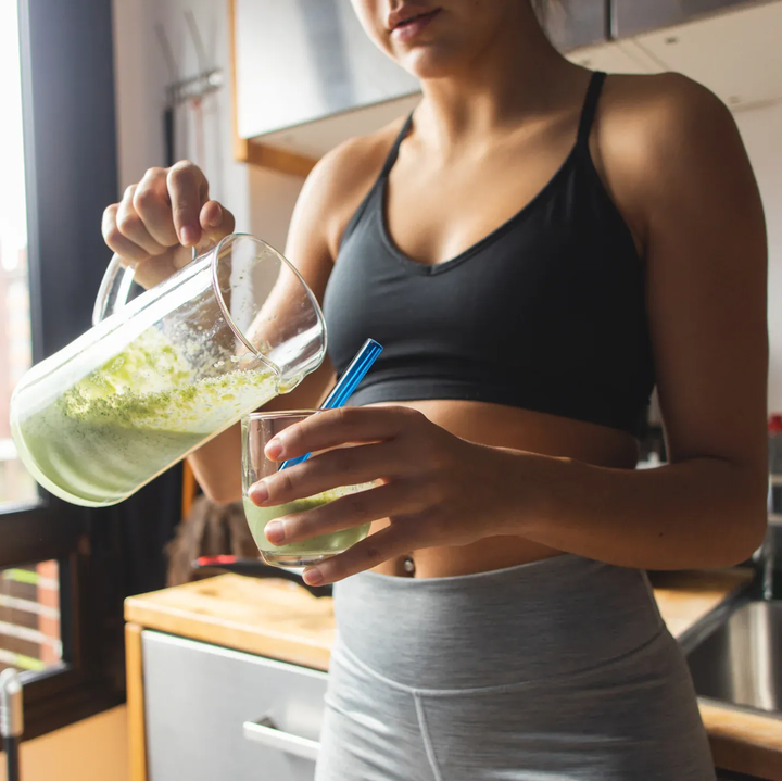 Simply Straws Wide 10" Glass Straw Set - Fjord Mist