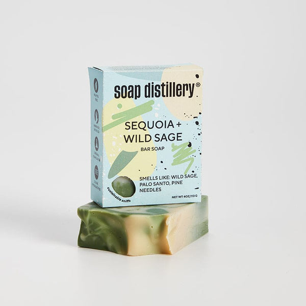 Soap Distillery Giftable (With Box) Sequoia + Wild Sage Bar Soap