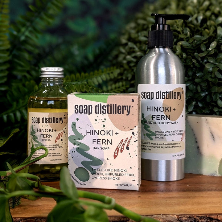 Soap Distillery Hinoki + Fern Hand and Body Wash