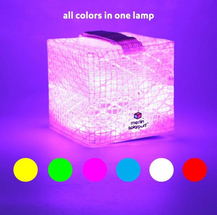 Solight Design Multicolor / Solar Puff™ SolarPuff™️ – Multicolor – Solar Lantern with 6 Happy Colors