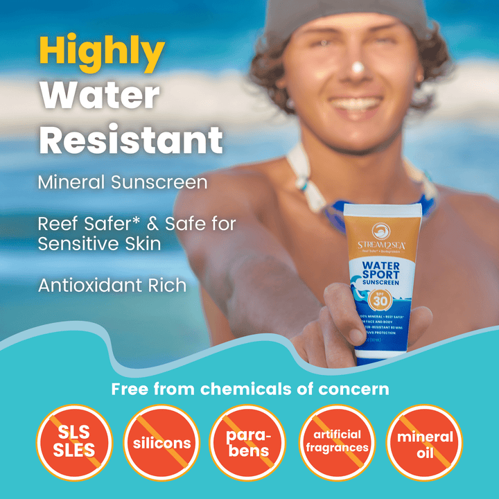 Stream2Sea Tinted Sunscreen for Face and Body Sport - SPF 20