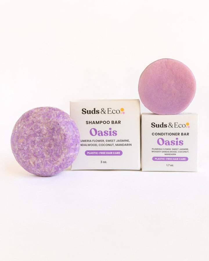 Suds & Eco Oasis Shampoo & Conditioner Bar Duo