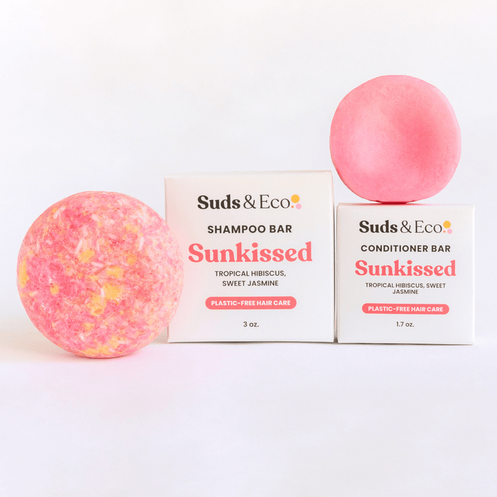 Suds & Eco Sunkissed Shampoo & Conditioner Bar Duo