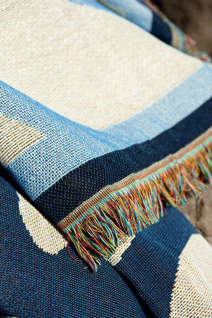 Sundream Horizon Heritage Woven Throw - Ocean