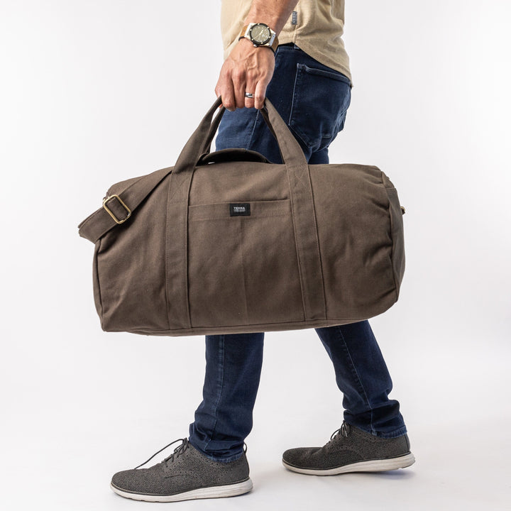 Terra Thread® Chestnut Brown Bumi Eco Duffel Bag