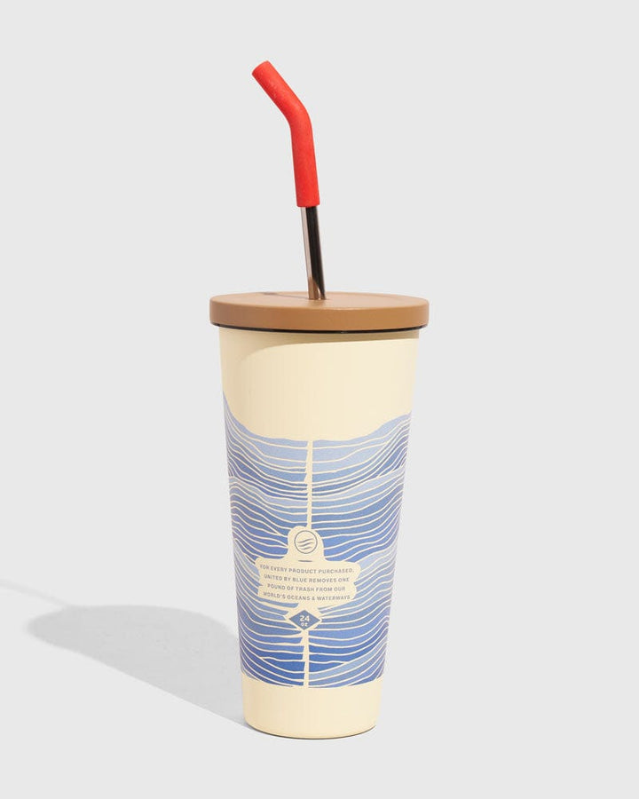 United By Blue 24 oz Insulated Steel Straw Tumbler