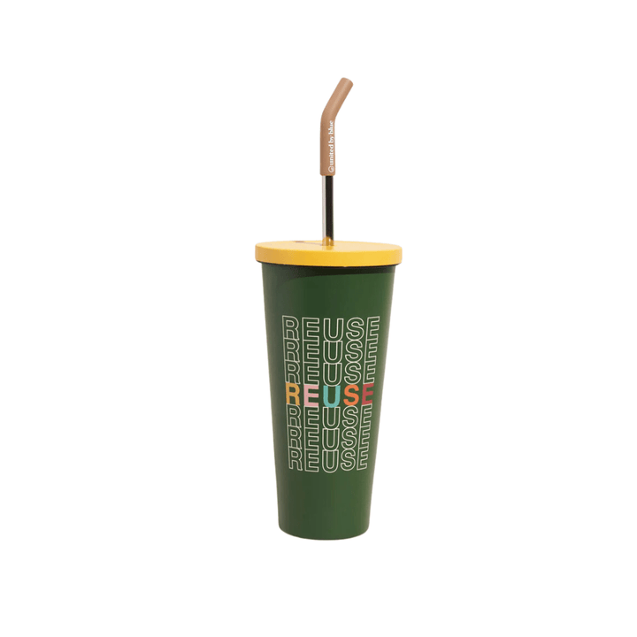 United by Blue Pine - REUSE Insulated Steel Straw Tumbler 24 oz