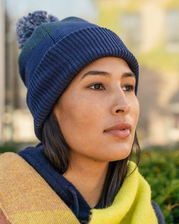 United by Blue Recycled Chevron Pom Beanie