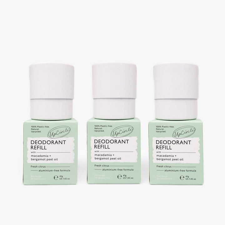 UpCircle 3x Deodorant Refill - Macadamia + Bergamot (Plastic-Free)