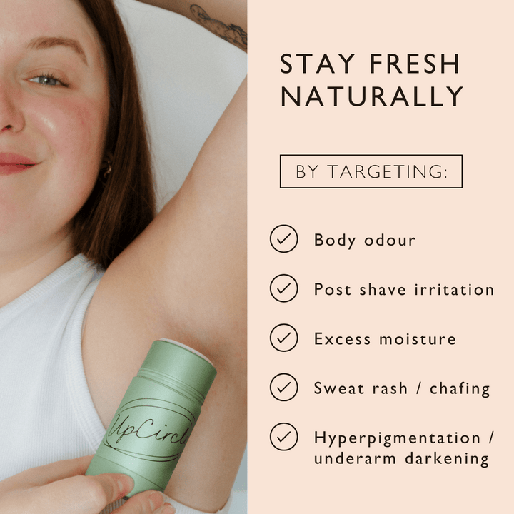 UpCircle Refillable Natural Deodorant with Macadamia + Bergamot - Aluminum-Free, Eco-Friendly, and Biodegradable