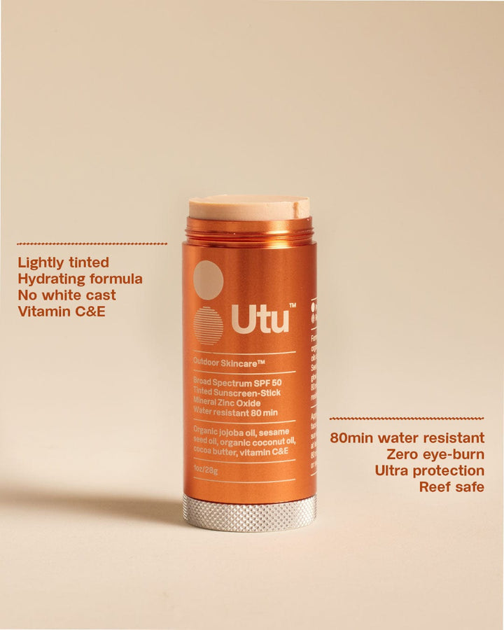 Utu $38 SPF50 Lightly Tinted Mineral Sunscreen Stick