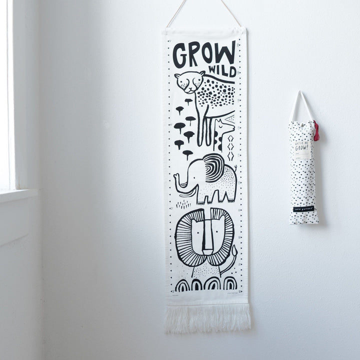 Wee Gallery Canvas Growth Chart - Safari