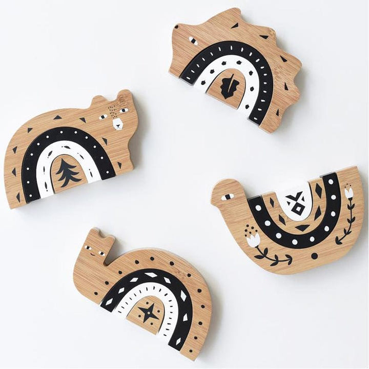 Wee Gallery, Inc. Bamboo Nesting Hedgehog Toy