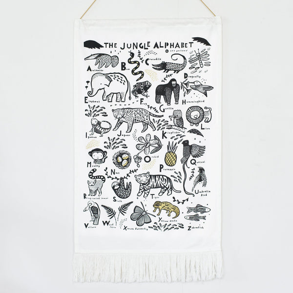 Wee Gallery Jungle Alphabet Tapestry