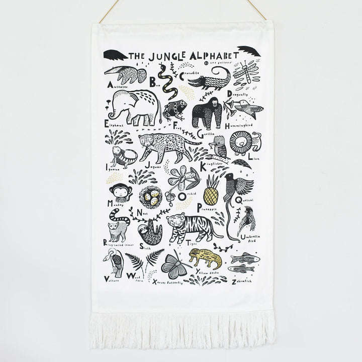 Wee Gallery Jungle Alphabet Tapestry