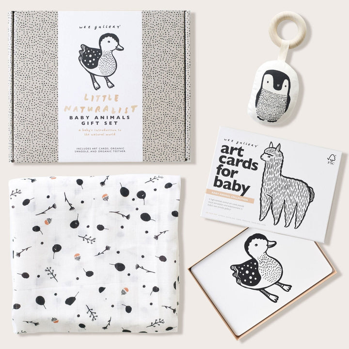 Wee Gallery Newborn Baby Gift Set - Baby Animals