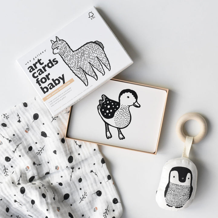 Wee Gallery Newborn Baby Gift Set - Baby Animals