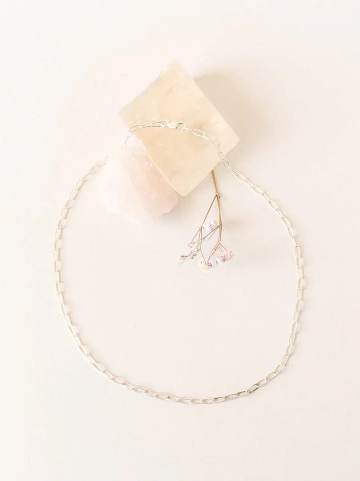 wellthy® Sterling Silver Paperclip Chain Necklace