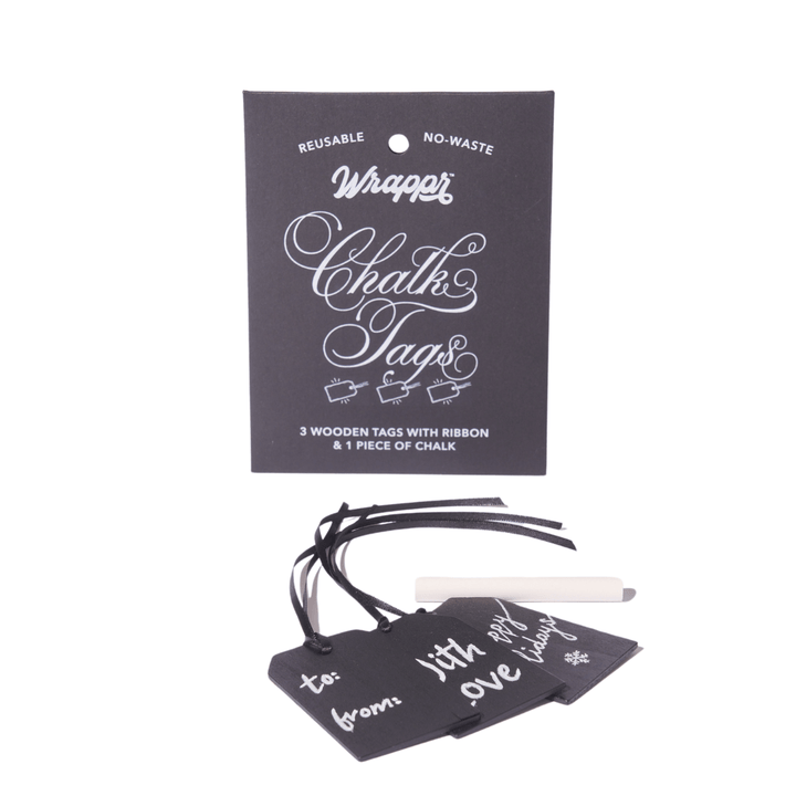 Wrappr Reusable Gift Tags with Chalk | 3-Pack