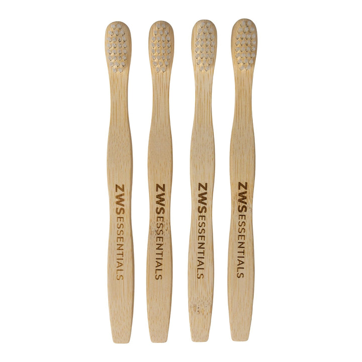 ZWS Essentials 4-Pack Bamboo Toothbrush - Child