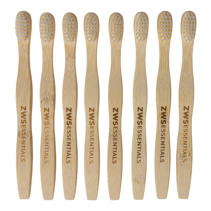 ZWS Essentials 8-Pack Bamboo Toothbrush - Child