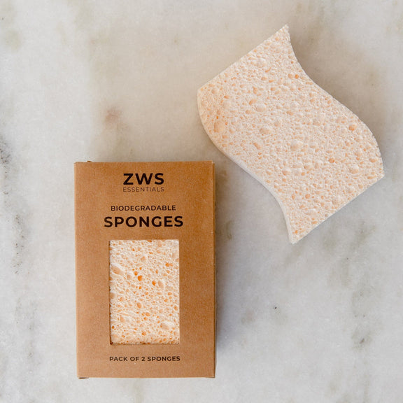 Biodegradable Kitchen Sponges Zero Waste Sponges, 100 Wood Pulp
