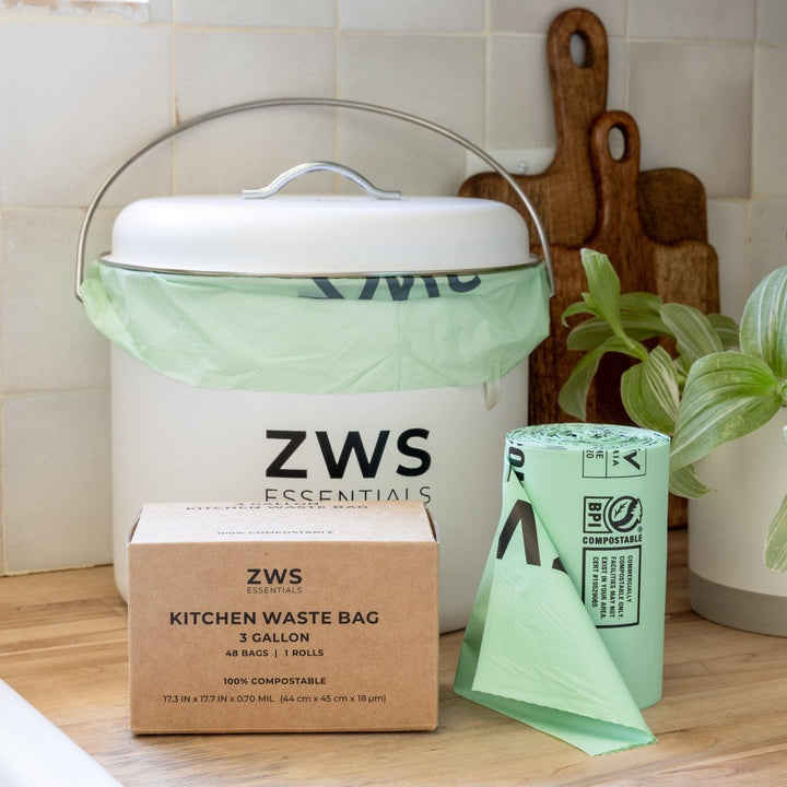 ZWS Essentials Countertop Compost Bin Kit