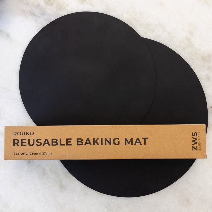 ZeroWasteStore Silicone Baking Mat 2-Pack - Rectangle or Round