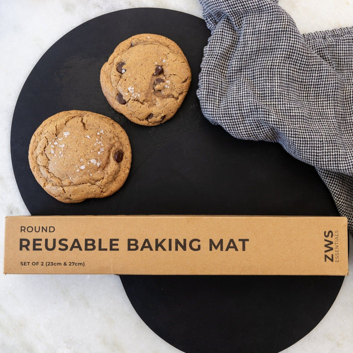 ZeroWasteStore Silicone Baking Mat 2-Pack - Rectangle or Round