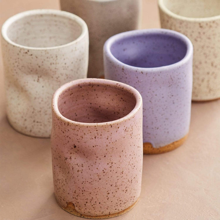 Earth + Element Rustic White Squishy Cup