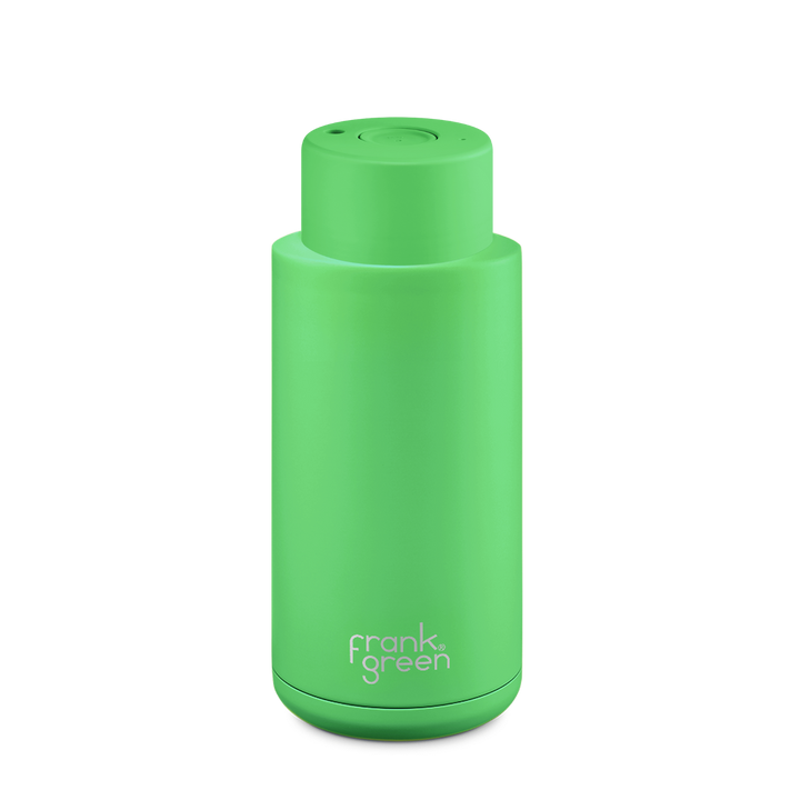 Frank Green Neon Ceramic Reusable Bottle - 34oz / 1,000ml