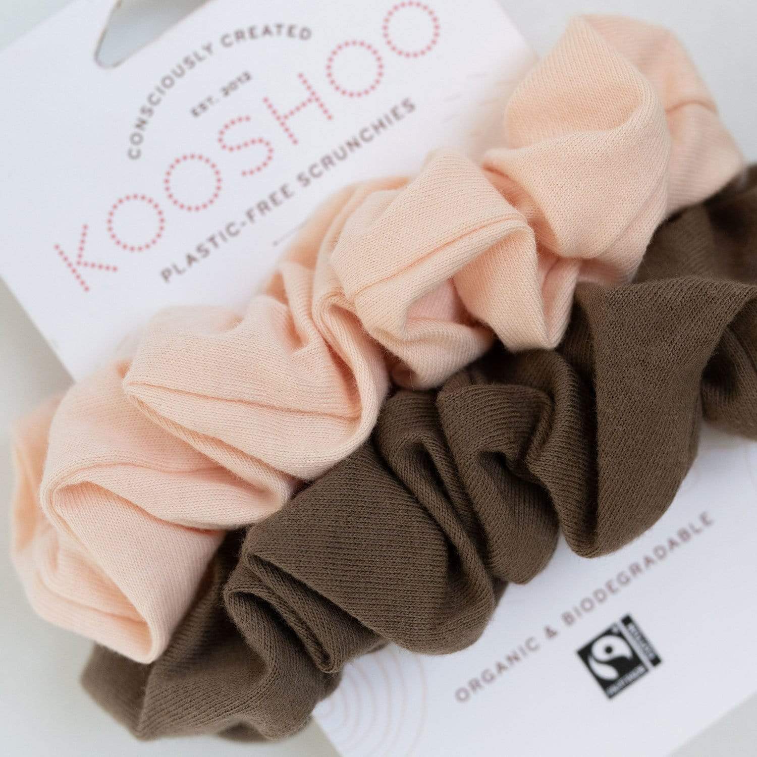 Kooshoo Blush Walnut Kooshoo Organic Scrunchies