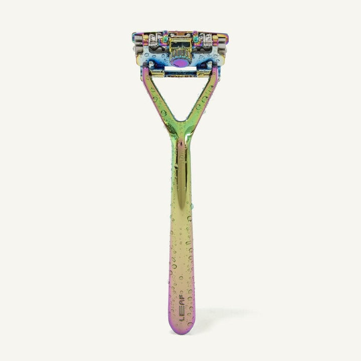 Leaf Shave Pivoting Head Stainless Steel Razor - Sustainable Razor - All-Metal Construction, 1-3 Blades, Multiple Colors