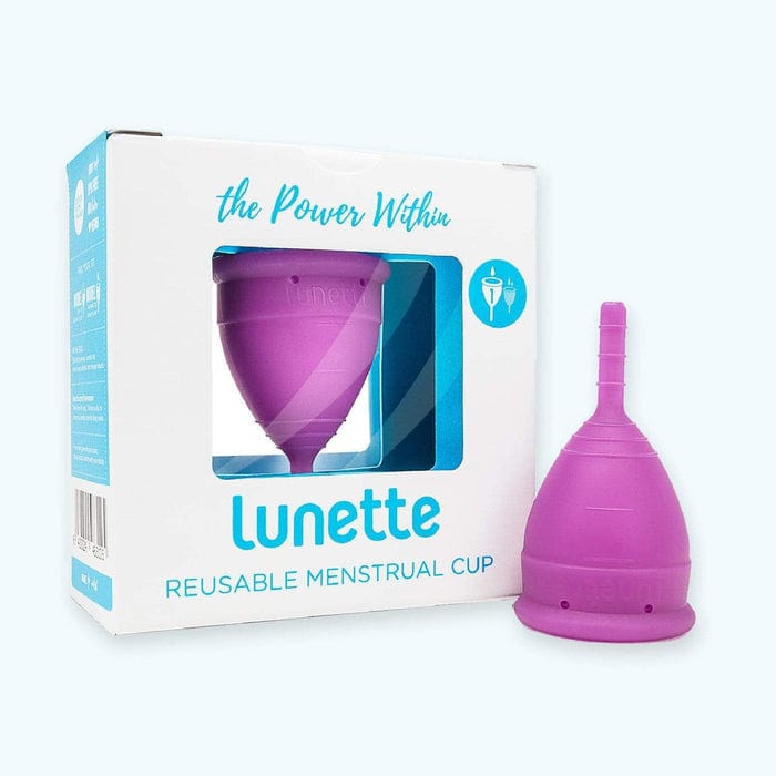 Lunette Size 1 / Pink Menstrual Cup - Blue - Reusable Period Cup, , BPA Free, Latex Free, Vegan, 2 Sizes