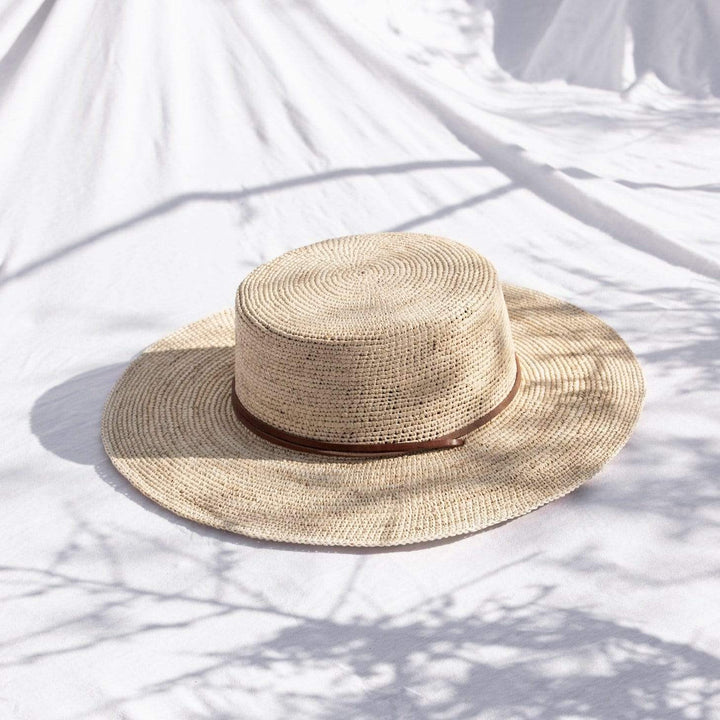 Made by Minga Straw Boater Hat