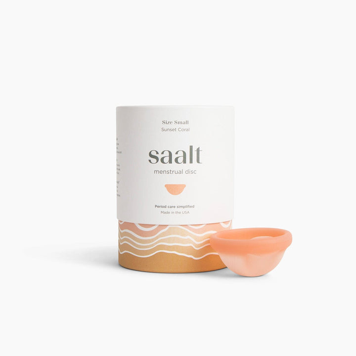 Saalt Small/Sunset Coral Reusable Menstrual Disc