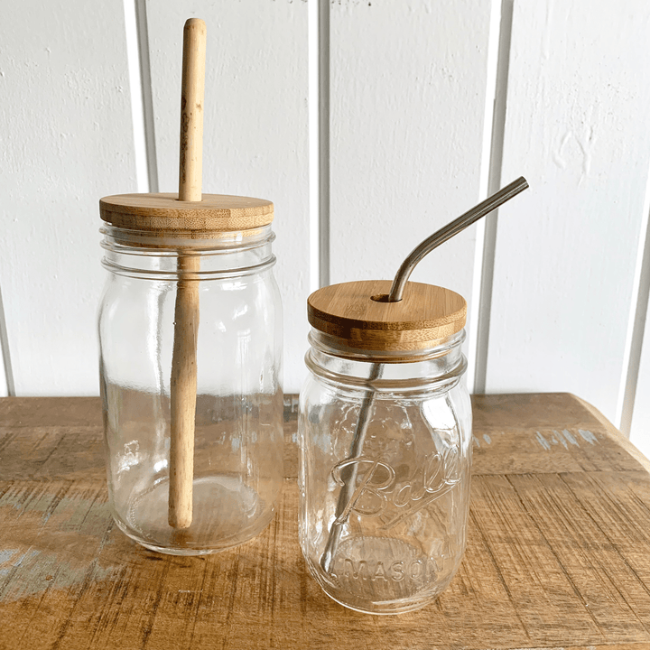Mason Jars With Lid And Straws