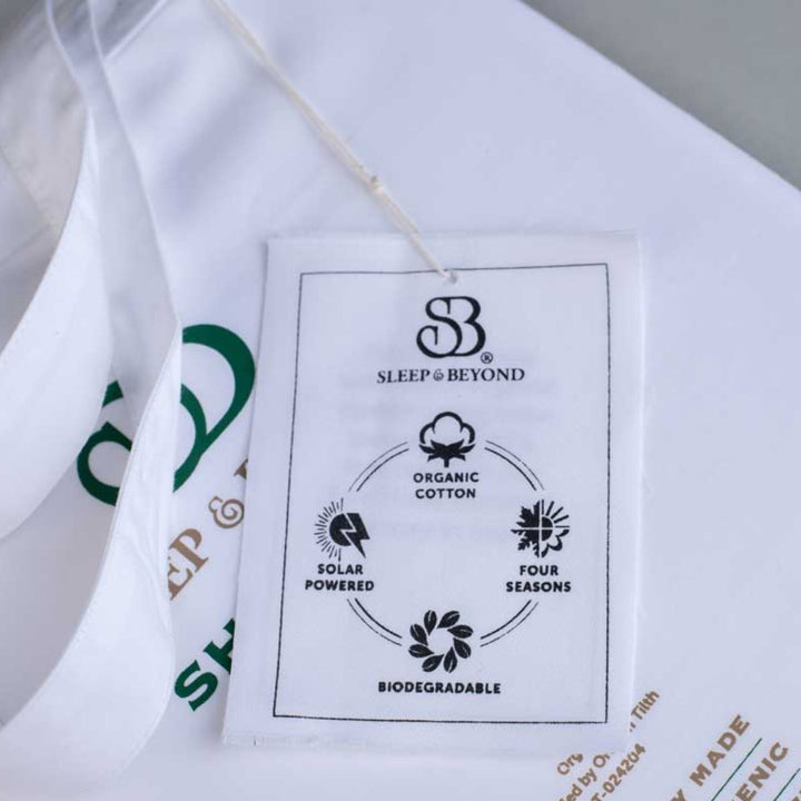 Sleep & Beyond 100% Organic Cotton Percale Sheet Set