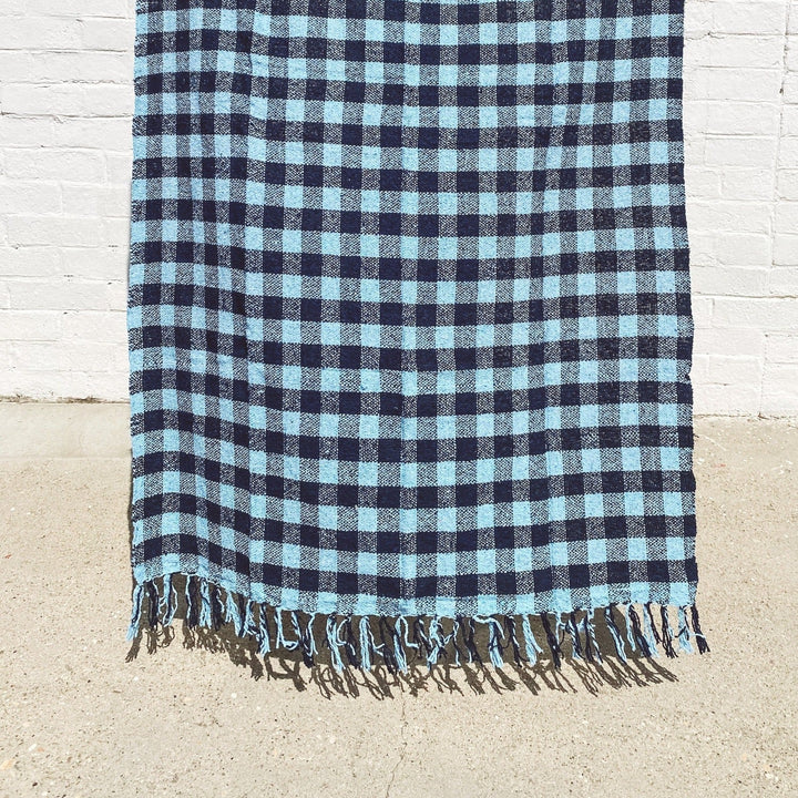 Sundream Coffee Channel Plaid / 73 x 48 inches Recycled Beach Throws