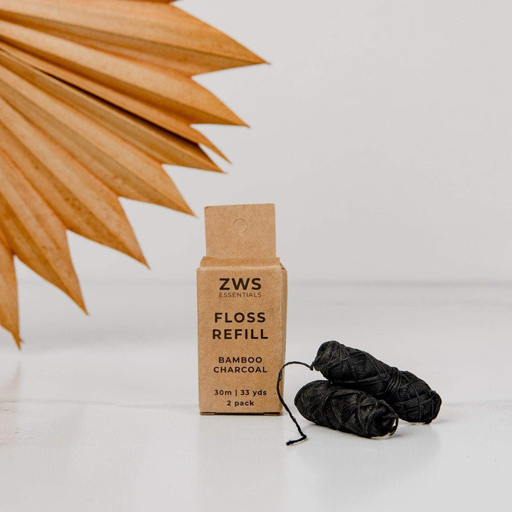 lade som om zebra hungersnød Bamboo Charcoal Floss - Zero Waste Floss - ZWS Essentials –  ZeroWasteStore.com