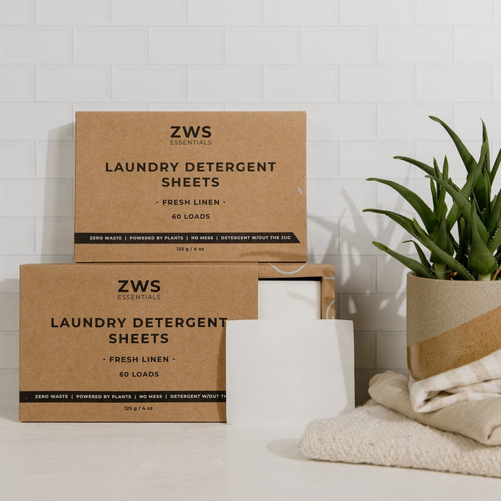 ZWS Essentials 2 Boxes / Fresh Linen Laundry Detergent Mini Kit - 2 or 4 Boxes