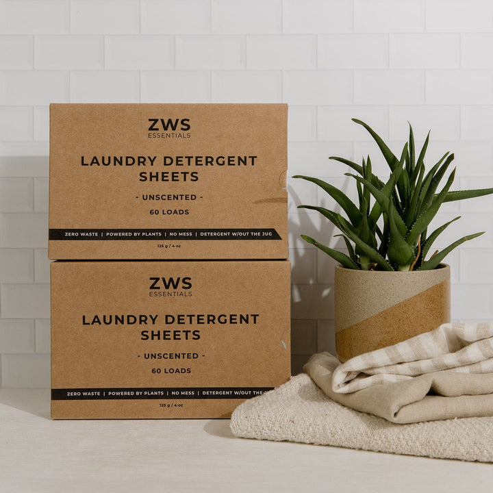 ZWS Essentials 2 Boxes / Unscented Laundry Detergent Mini Kit - 2 or 4 Boxes