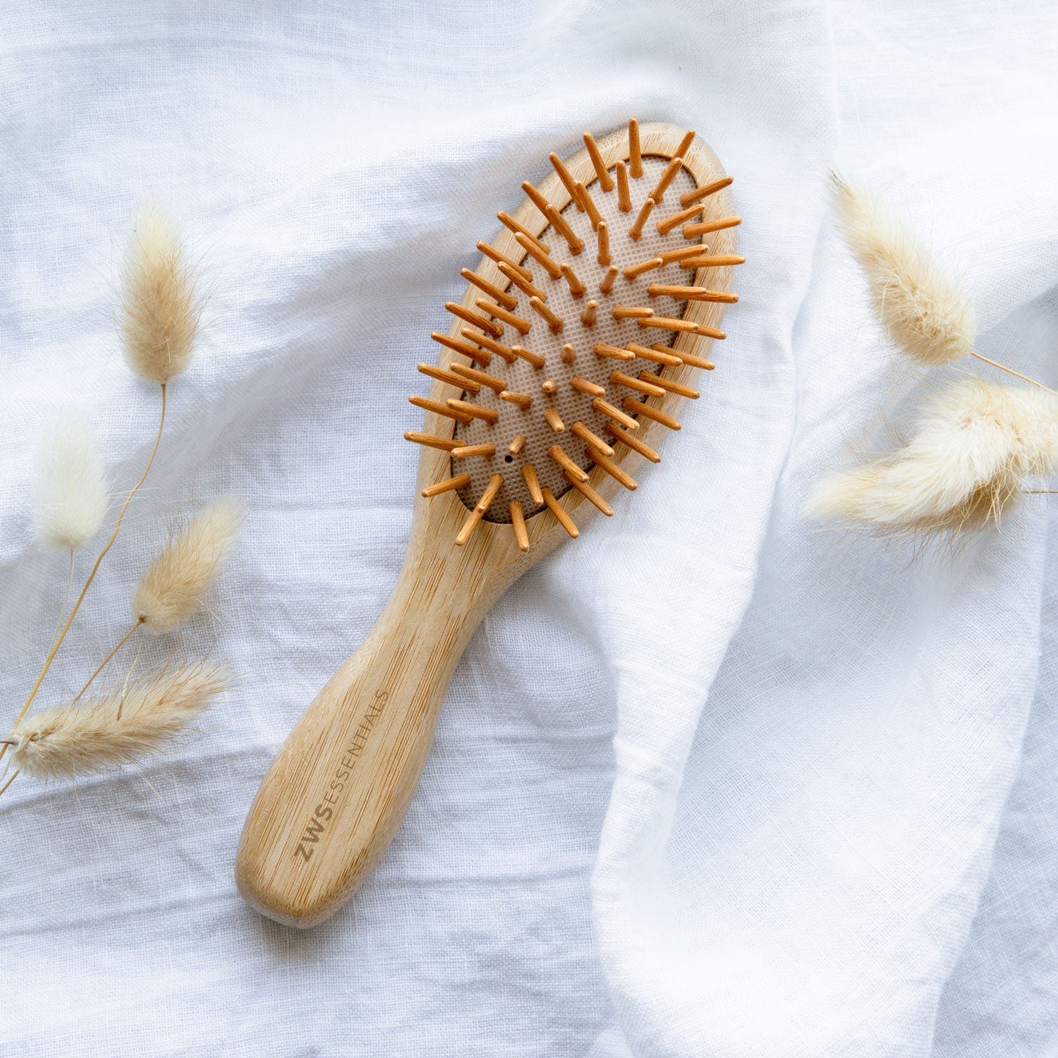 Mini Bamboo Hairbrush Zero Waste Hair Brush ZWS Essentials