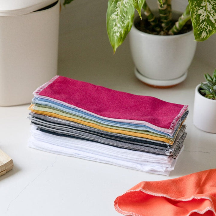 Set of 6 Zero Waste Kitchen Towels, Cloth towels, Reusable paper towel –  JMC Handmade