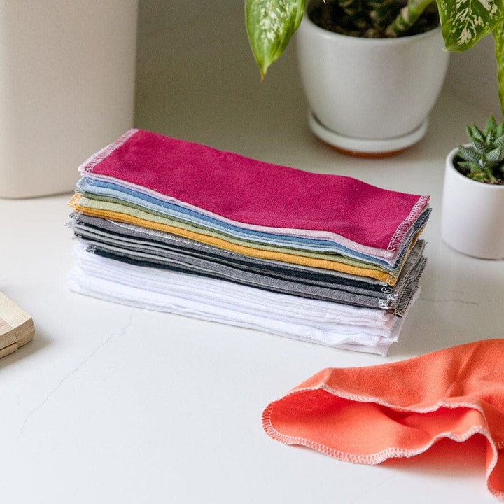 Organic Cotton Reusable Cloth Paper Towels – Evergreen Collective